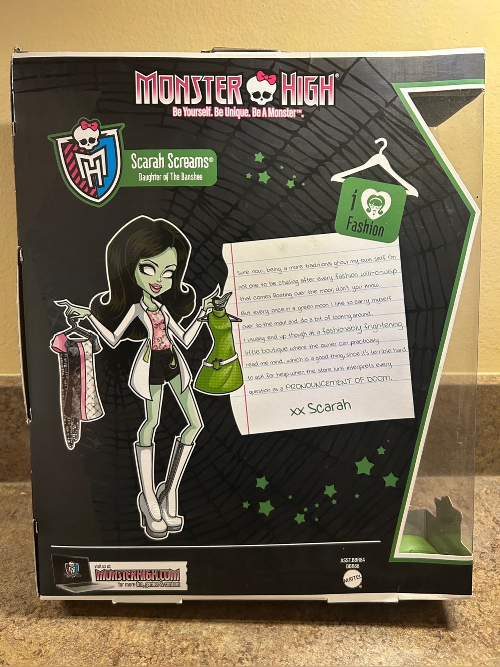 MONSTER HIGH SCARAH
SCREAMS “I HEART FASHION”
LINE-NIB - Picture 5 of 6